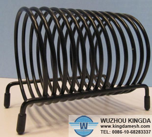 Spiral wire letter holder