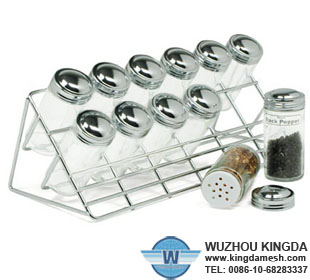 Steel spice rack