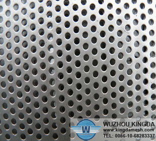 Round hole perforated metal panel