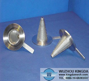 Cone shaped filter tube