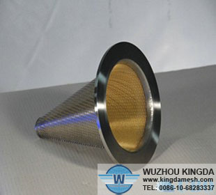 Cone shaped filter tube