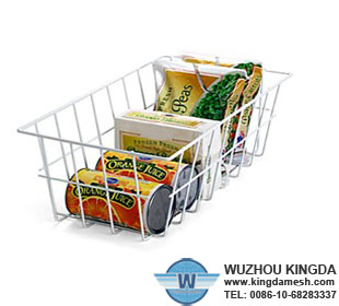 Wire deep freezer baskets