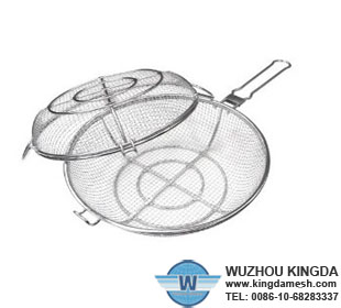 Stainless steel wire mesh shaker basket