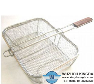 Stainless steel wire mesh shaker basket