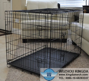 Metal foldable pet cage