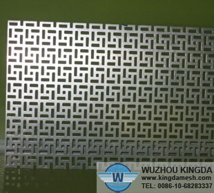 Decorative perforated metal mesh