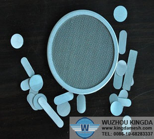 Woven mesh filter disc