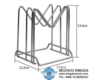 Wire knife rack