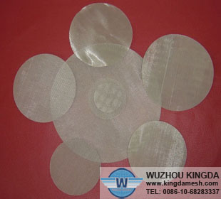 Stainless steel wire mesh filter disc