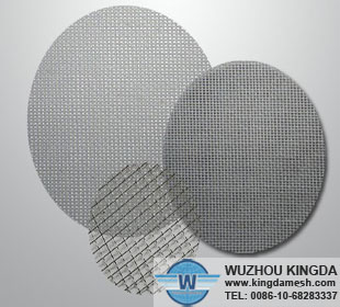 Stainless steel wire mesh filter disc