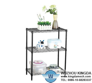 Plastic coated wire shelving