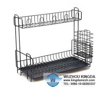 Black iron dish drying rack