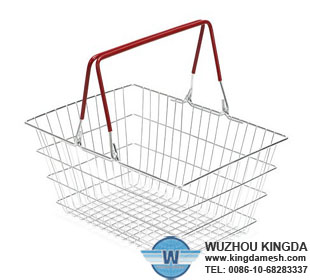 Chrome plated shopping basket