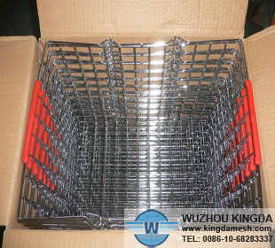 Chrome plated shopping basket