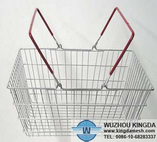 Chrome plated shopping basket