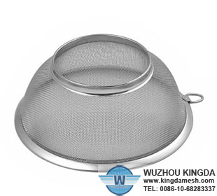 Stainless steel woven filter colander