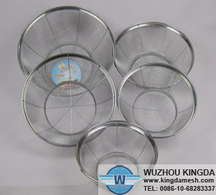 Stainless steel woven filter colander