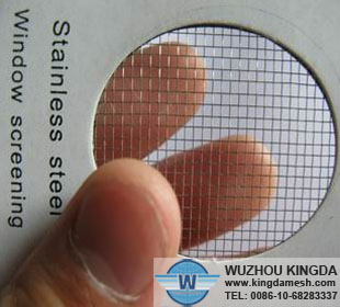 Security stainless steel window screen