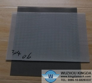 Safe stainless steel window and door screen