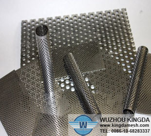 Round hole aluminum perforated metal mesh