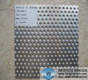 Aluminum perforated metal mesh