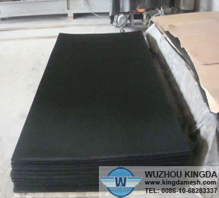 Fixed security window screen