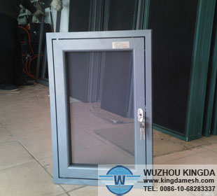 Steel security window screen