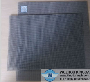 Powder coated bulletproof security window screen