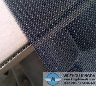 Black coating security window screen