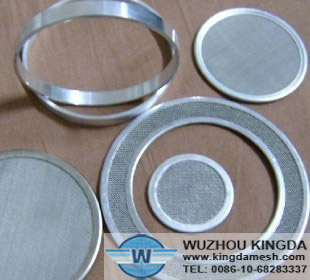 Stainless steel mesh filter disc