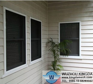 Steel security window and door screen