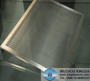 Stainless steel perforated panel