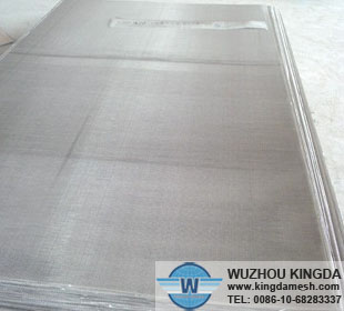 Stainless anti-theft door screen