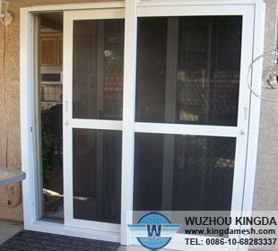 Bulletproof window and door screen mesh