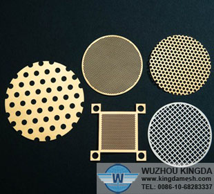 Etching metal mesh