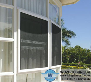 Steel security window screen mesh