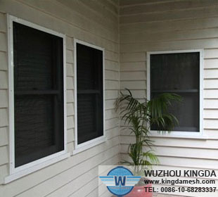 PVC coated steel security window screen