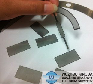 Stainless steel etched filter mesh