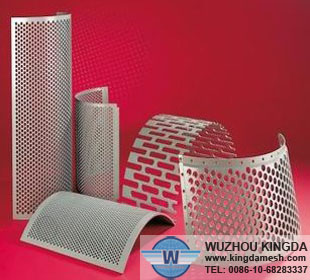 Perforated metal etching screen