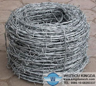 Galvanized iron barbed wire