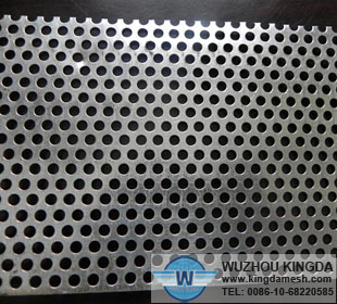 Perforatedd aluminum sheeting