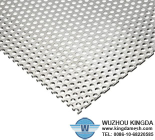 Perforatedd aluminum sheeting