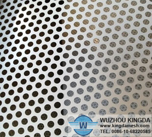 Perforated aluminum panels