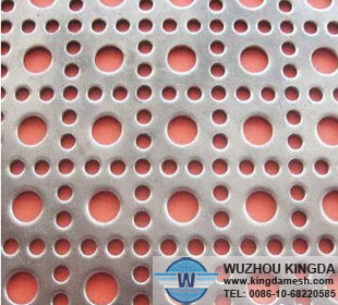 Decorative perforated iron panel