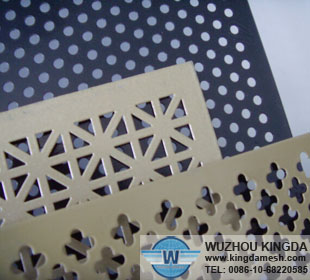 Decorative perforated iron panel