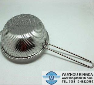 Fry basket perforated metal