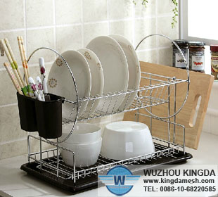 Black dish drying rack