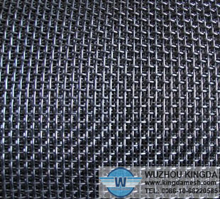 Black coated steel screen