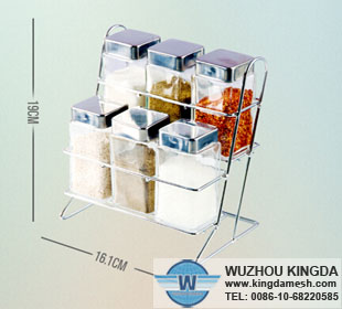 Steel wire spice rack