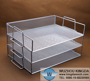 Mesh desk organizer